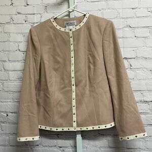 WORTH - Leather Trim Studded Jacket